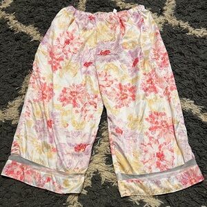 Vintage PINKK Floral Silk Pajama Pants